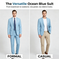 📢📢50% OFF !! ⏰Men's 2-Piece Modern Fit Business Suit Set