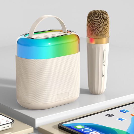 Portable Karaoke Machine with 2 Wireless Microphones