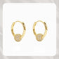 💍 Gold Circle Earrings with Small Ball – Delicate, Lightweight & Versatile ✨