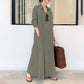 📢📢50% OFF !! ⏰Long-Solid, Simple and Long-Coloured Sleeve Dress
