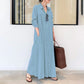 📢📢50% OFF !! ⏰Long-Solid, Simple and Long-Coloured Sleeve Dress