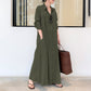 📢📢50% OFF !! ⏰Long-Solid, Simple and Long-Coloured Sleeve Dress