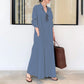 📢📢50% OFF !! ⏰Long-Solid, Simple and Long-Coloured Sleeve Dress