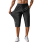 ⏳Time-Limited Special⏰Men's Quick-Dry Sports Capri Pants – Stretchy, Zipper Pockets, Versatile
