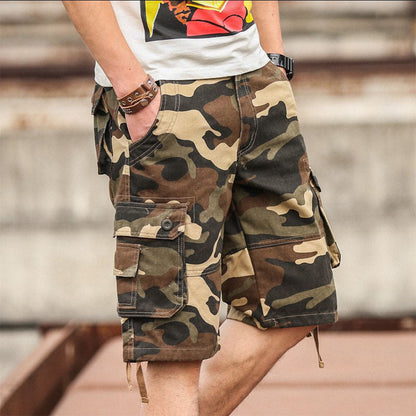 🩳 LIMITED-TIME 50% OFF! ✨ Men's Camouflage Cargo Shorts – Cotton Blend, Multi-Pocket, Relaxed Fit, Durable 🌿
