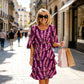 👗 50% OFF! ✨ Tiered Midi Dress – Floral Pattern, Split Sleeves, Flowy, Elegant 🌸