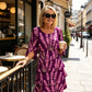 👗 50% OFF! ✨ Tiered Midi Dress – Floral Pattern, Split Sleeves, Flowy, Elegant 🌸