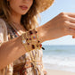 Bohemian Evil Eye & Elephant Charm Bracelet