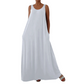 👗 LIMITED-TIME 40% OFF! ✨ Women's Sleeveless Maxi Dress – Solid Color, Side Pockets, A-Line, Durable Polyester 🌸