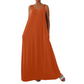 👗 LIMITED-TIME 40% OFF! ✨ Women's Sleeveless Maxi Dress – Solid Color, Side Pockets, A-Line, Durable Polyester 🌸