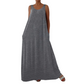 👗 LIMITED-TIME 40% OFF! ✨ Women's Sleeveless Maxi Dress – Solid Color, Side Pockets, A-Line, Durable Polyester 🌸