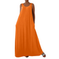 👗 LIMITED-TIME 40% OFF! ✨ Women's Sleeveless Maxi Dress – Solid Color, Side Pockets, A-Line, Durable Polyester 🌸