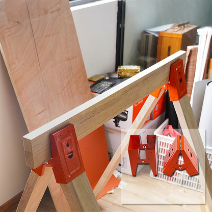 🛠️50% OFF! ✨ Sawhorse Bracket – Heavy-Duty, Down Clamp, Anti-Slip, Steel ✨