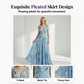 🌼Elegant V-Neck Tulip Print Maxi Dress