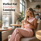 👕 LIMITED-TIME 50% OFF! ✨ Women's 2-Piece Lounge Set – Collared Top, Wide-Leg Pants, 4 Colors 🏠