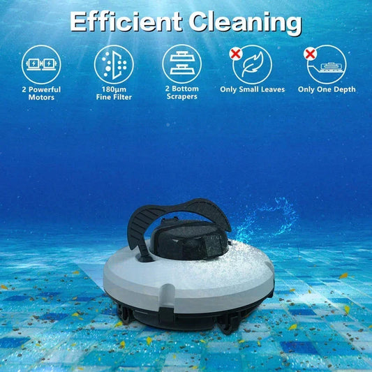 🤖50% OFF🌊 Pool Cleaning Robot | Cordless · Powerful Suction · Smart Navigation · One-Touch Start · Easy-to-Remove Filter Basket