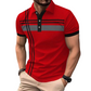 📢📢40% OFF !! ⏰Men's Striped Short Sleeve Collared Top