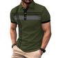 📢📢40% OFF !! ⏰Men's Striped Short Sleeve Collared Top