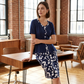👗50% OFF NOW! 🤍Color Block Pencil Skirt & Top Set – Figure-Flattering, Chic & Perfect for Office, Dinner & Special Occasions – Versatile 2-Piece ✨