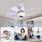 ✨🍃Smart Ceiling Fan with Light, RGB & Bluetooth Speaker