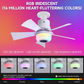 ✨🍃Smart Ceiling Fan with Light, RGB & Bluetooth Speaker