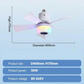 ✨🍃Smart Ceiling Fan with Light, RGB & Bluetooth Speaker