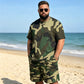 🎯 LIMITED-TIME 50% OFF! ✨ Men's Camo Print T-Shirt & Shorts Set – Coordinated, Relaxed, Breathable 🌿