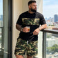 🎯 LIMITED-TIME 50% OFF! ✨ Men's Camo Print T-Shirt & Shorts Set – Coordinated, Relaxed, Breathable 🌿
