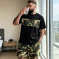 🎯 LIMITED-TIME 50% OFF! ✨ Men's Camo Print T-Shirt & Shorts Set – Coordinated, Relaxed, Breathable 🌿