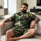 🎯 LIMITED-TIME 50% OFF! ✨ Men's Camo Print T-Shirt & Shorts Set – Coordinated, Relaxed, Breathable 🌿