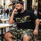 🎯 LIMITED-TIME 50% OFF! ✨ Men's Camo Print T-Shirt & Shorts Set – Coordinated, Relaxed, Breathable 🌿
