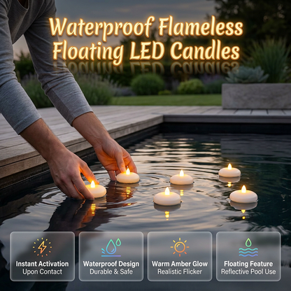 Flameless Floating LED Candle Lights