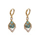 💎 LIMITED-TIME 50% OFF! ✨ Sky Blue Drop Hoop Earrings – Art-Deco, Rhinestone, Elegant 🌌