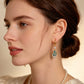 💎 LIMITED-TIME 50% OFF! ✨ Sky Blue Drop Hoop Earrings – Art-Deco, Rhinestone, Elegant 🌌
