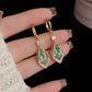 💎 LIMITED-TIME 50% OFF! ✨ Sky Blue Drop Hoop Earrings – Art-Deco, Rhinestone, Elegant 🌌