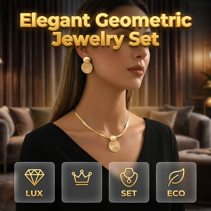 💫 LIMITED-TIME 50% OFF! ✨ Modern Geometric Jewelry Set – Gold-Plated, Lightweight, Chic 🔶