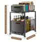 ⏳Time-Limited Special⏰Double-Tier Pull-Out Shelf Cabinet Organiser – 5 Height Adjustments, 2 Pull-Out Tiers, Carbon Steel & Large Capacity – No Assembly Required ✨