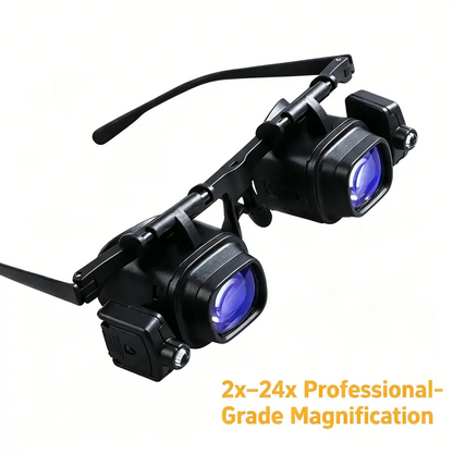 🎉 2026 Sale — Over 24800 Sold!💞 Precision LED Magnifier Glasses‑Hands‑free 🔍