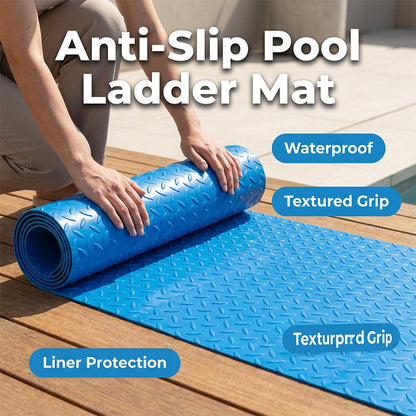 🏊‍♂️ Anti-Slip Pool Ladder Mat - Safe entry and exit, fits most pool ladders 🪜