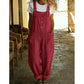 Solid Color Straight-Leg Romper with Pockets