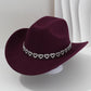 🤠 LIMITED-TIME 50% OFF! 💥 Women's Rhinestone Heart Cowboy Hat – Sparkling, Elegant French Jazz Fedora ✨
