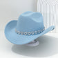 🤠 LIMITED-TIME 50% OFF! 💥 Women's Rhinestone Heart Cowboy Hat – Sparkling, Elegant French Jazz Fedora ✨