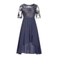Elegant Embroidery Cocktail Flowy Dress