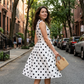 📢📢50% OFF !! ⏰Women's Polka Dot Sleeveless V-Neck Dress