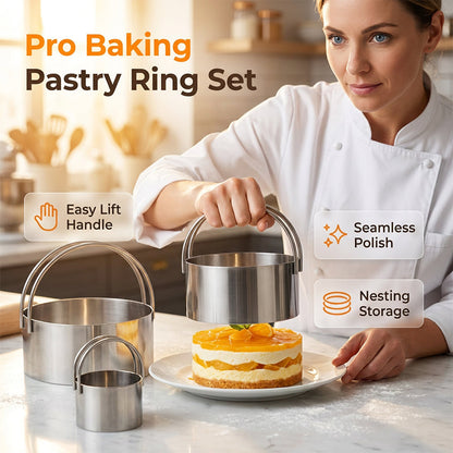 📢📢50% OFF !! ⏰Professional 5-Piece Pastry Cutter Set