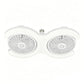 Dual-Head LED Ceiling Fan with Light