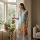 🎁New Arrival 50% OFF💥Elegant Retro Print Maxi Dress | Boho V-Neck Button-Down Flowy Gown | Breathable Summer Beach Holiday Dress