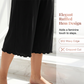 📢📢50% OFF !! ⏰Women's High-Stretch Ruffled Wide-Leg Cropped Pants