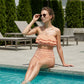 📢Mid-Season Sale: 50% off – limited time ⏰Women's Irregular Stripe High-Waisted Swimsuit