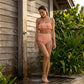 📢Mid-Season Sale: 50% off – limited time ⏰Women's Irregular Stripe High-Waisted Swimsuit